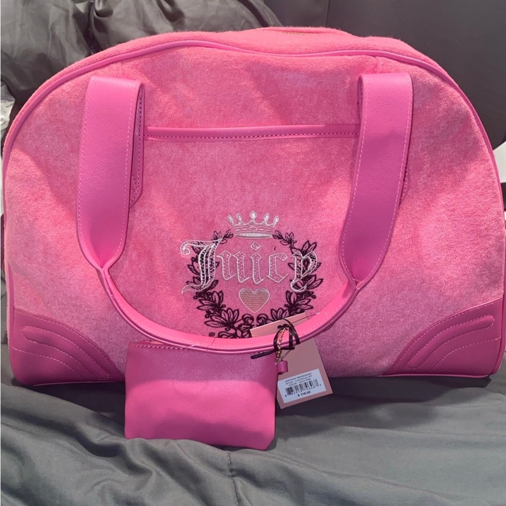 Pink juicy couture weekender bag